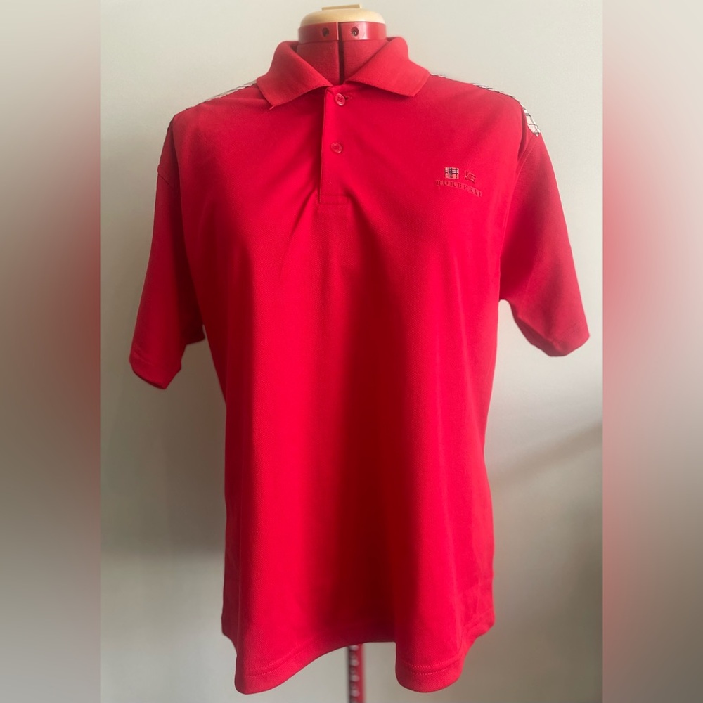Burberry - All cotton short sleeve polo shirt - Size Medium